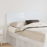 vidaXL Tête de lit Blanc Brillant 135 cm Bois d'ingénierie