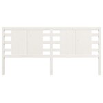 vidaXL Tête de lit Blanc 126x4x100 cm Bois massif de pin