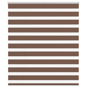 vidaXL Store zèbre marron 130x150cm largeur du tissu 125 9cm polyester