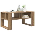 vidaXL Table basse Chêne artisanal 92 x 49 5 x 45 cm Bois d'ingénierie