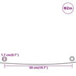 vidaXL Bâche blanc Ø 2 m 650 g/m²