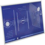 Pièce de monnaie en Argent 2 Dollars g 31.1 (1 oz) Millésime 2025 Blueprint TIE FIGHTER