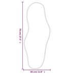 vidaXL Miroir mural Doré 70x30 cm