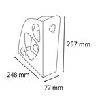 Porte-revues Polystyrène ECOMAG Dos de 7 7 cm H25 7 x P24 8 cm Cristal x 10 EXACOMPTA