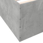 vidaXL Cadre de lit sans matelas gris béton 140x190 cm