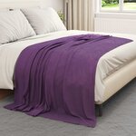 vidaXL Jeté Violet 200 x 150 cm Toison
