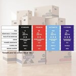 Pack and Move - Lot 40 Cartons Déménagement Livres Premium - 40 X 30 X 30 Cm - Extrême Résistance 20 KG - Poignées Renforcées - 2 Adhésifs Offerts