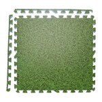 XQ Max Set de tapis de sol impression de l'herbe 4 Pièces vert