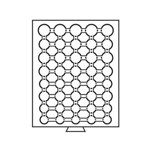 Médaillier fumé Leuchtturm pour 5 séries euros.