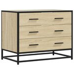 vidaXL Commode chêne sonoma 70x41x56 cm bois d'ingénierie