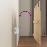 vidaXL Tête de lit murale 108x3x80 cm Bois massif de pin