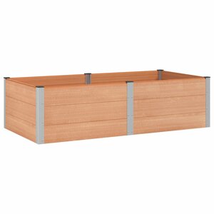 vidaXL Jardinière surélevée Marron 200 x 100 x 54 cm