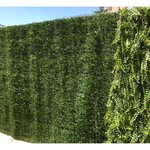 Haie artificielle vert thuyas 127 brins en rouleau europa 1.5 x 3 m