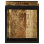 vidaXL Étagère à vin Marron 34.5 x 35 x 39 cm Bois de manguier massif
