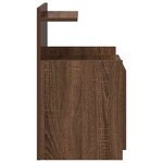 vidaXL Tables de chevet 2 pièces avec 2 tiroirs Chêne brun 40 x 36 5 x 62 cm