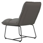 vidaXL Chaise de détente avec cadre en métal Gris clair Velours