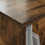 vidaXL Étagère à magazines 2 Pièces Chêne fumé 35 x 30 x 45 cm