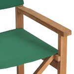 vidaXL Chaises de metteur en scène pliantes lot de 2 Bois teck massif
