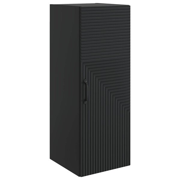 vidaXL Armoire Murale Noir 33 x 34 5 x 90 cm Bois d'ingénierie