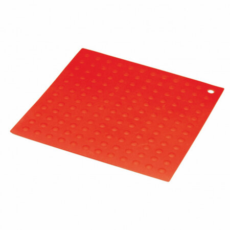 Torchon en silicone rouge 17 6 x 17 6 cm - pujadas -  - silicone