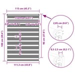 vidaXL Store zèbre beige marbré largeur du tissu 110 9 cm polyester