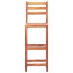 vidaXL Chaises de bar lot de 2 bois d'acacia solide