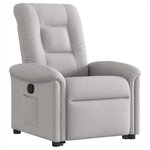 vidaXL Fauteuil inclinable gris nuage tissu