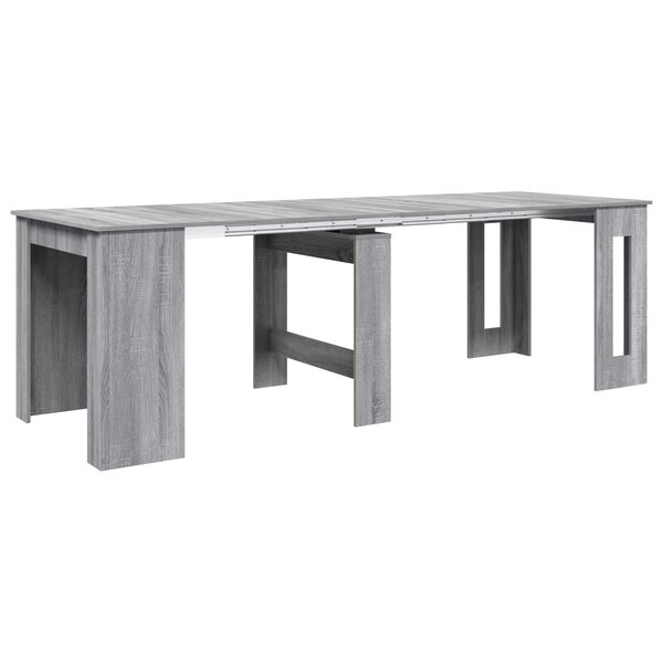 vidaXL Table à dîner 240 x 85 x 75 cm Bois d'ingénierie Sonoma gris