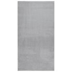 vidaXL Tapis shaggy doux lavable 80x150 cm Antidérapant Gris