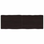vidaXL Dessus de table bois massif traité bordure assortie