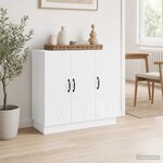 vidaXL Buffet Blanc 89 x 34 5 x 77 cm Bois d'ingénierie