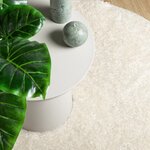 vidaXL Tapis ISTAN à poils longs aspect brillant crème Ø 120 cm