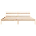 Lit vidaXL avec tête de lit 180x210 cm en bois de pin massif