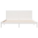 vidaXL Cadre de lit extra long sans matelas 200x210 cm bois massif