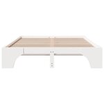 vidaXL Cadre de lit Blanc 207 x 147 x 30 cm Bois massif en pin