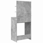 vidaXL Tables de maquillage pour chambre Gris béton 80 x 39 6 x 135 cm