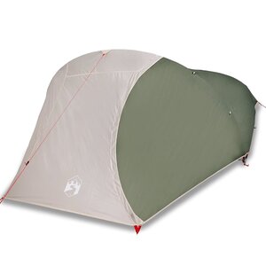 vidaXL Tente de camping à dôme 4 personnes vert imperméable