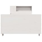 vidaXL Cadre de lit sans matelas blanc 75x190 cm bois de pin massif