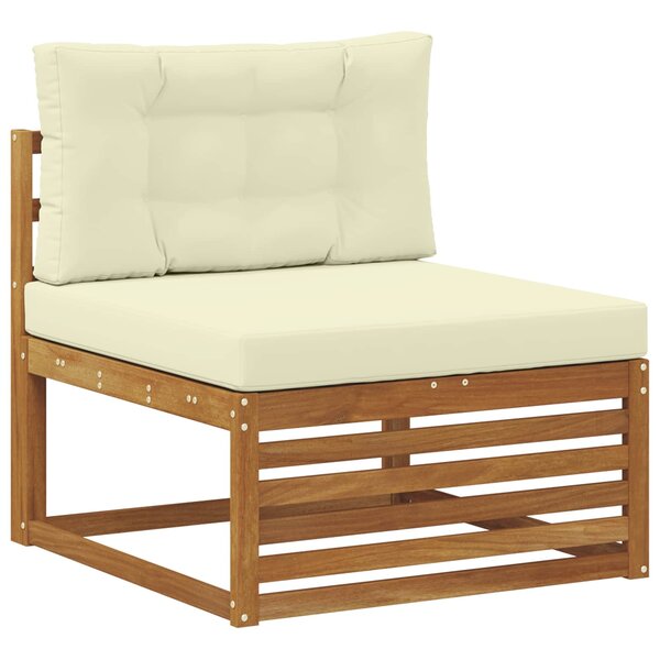 vidaXL Canapé du milieu extérieur Bois d'Acacia Massif Naturel