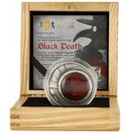 BLACK DEATH Human Tragedies 2 Once Argent Monnaie 5 Dollars Niue 2023