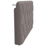 vidaXL Coussin de tête de lit taupe 100 cm tissu
