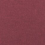 vidaXL Ensemble de canapés 3 Pièces avec repose-pied rouge bordeaux tissu