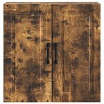 vidaXL Armoire Murale 59 x 31 x 60 cm Bois d'ingénierie Chêne fumé