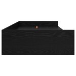 Cadre de lit avec rangement Chêne noir 80 x 200 cm Bois d'ingénierie