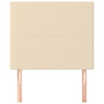 vidaXL Tête de lit Crème 100x5x118/128 cm Tissu