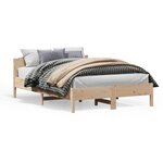 vidaXL Cadre de lit sans matelas 150x200 cm bois de pin massif