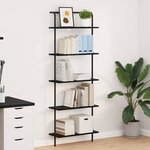 vidaXL Étagère Chêne noir 60 x 24 x 168 cm Bois d'ingénierie
