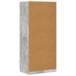 vidaXL Garde-robe Gris béton 80x52x180 cm Bois d’ingénierie