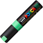 Marqueur Posca Vert fluo PC8K Pointe large biseautée