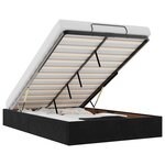 vidaXL Cadre de lit ottoman sans matelas noir 120x200 cm velours